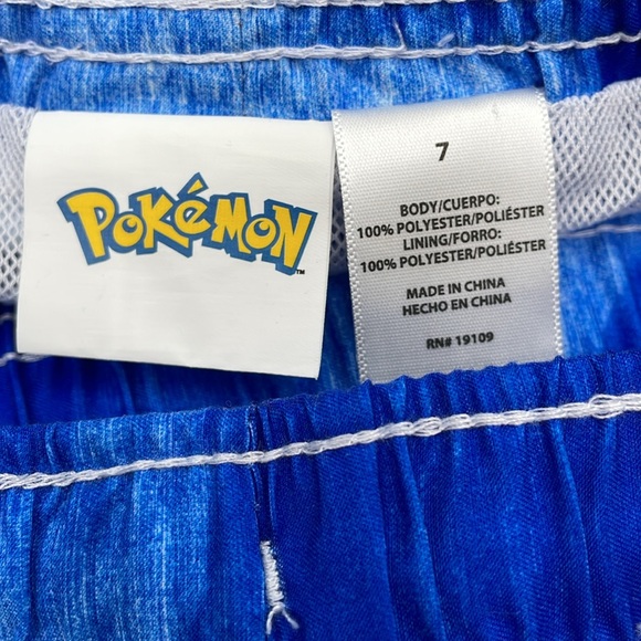 Pokémon‎ Kids Swim Trunks Functional Draw Cord Quick Dry Comfort Liner UPF 50+ - Picture 10 of 16
